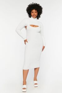 Plus Size Midi Dress & Turtleneck Bolero Set | Forever 21 (US)
