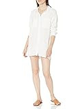 RVCA Women's Coverup, Solstice Button UP/White, Small | Amazon (US)