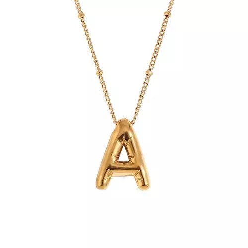 Lotus Jewelry Studio Gold Bubble Letter Necklace | Scheels Sports