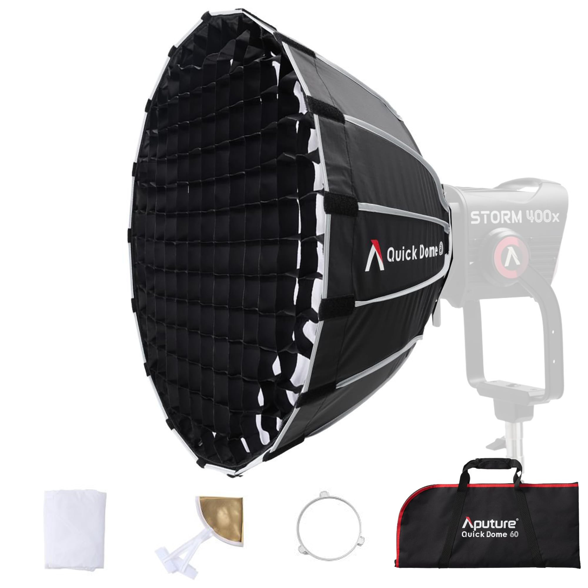 Aputure Light Dome Quick Dome 60 Softbox,60cm(2ft) Circular Bowens Mount with Quick Release Desig... | Amazon (US)