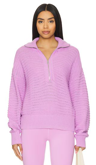 Tara Half Zip Sweater in Whitecap | Revolve Clothing (Global)