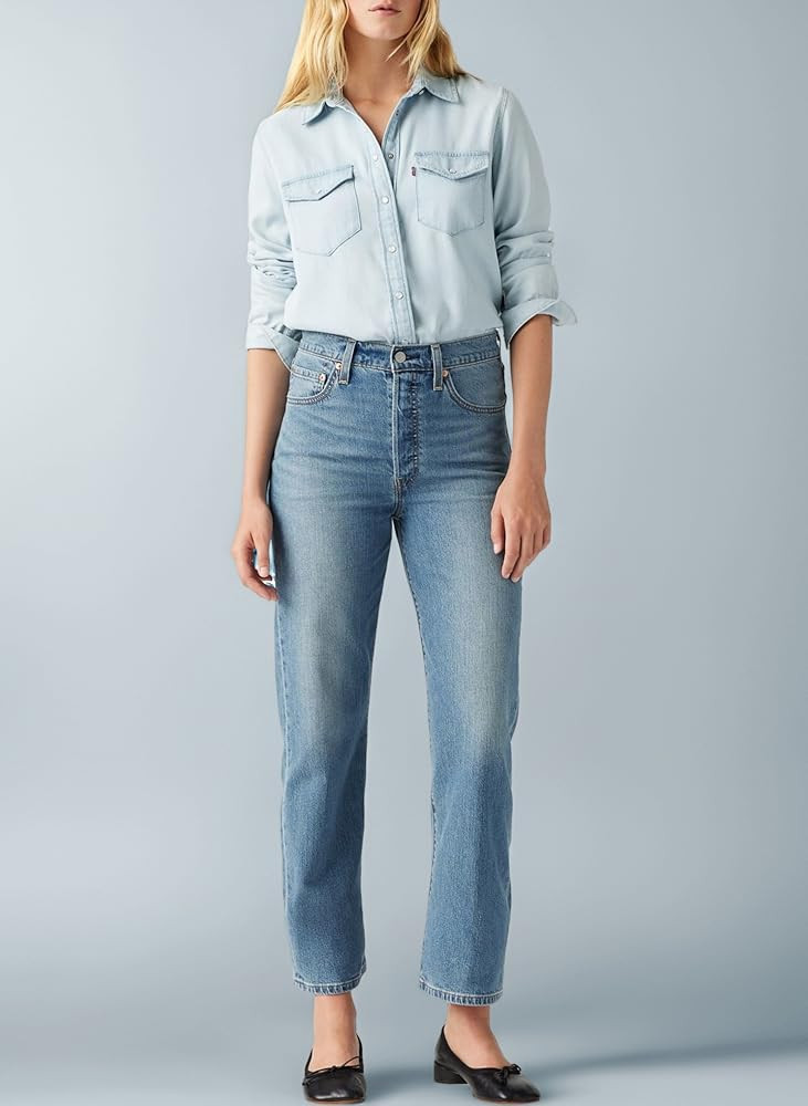 Levi's Women's Ribcage Straight Ankle Jeans | Amazon (UK)