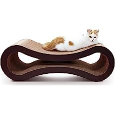 FluffyDream Cat Scratcher Cardboard, Scratching Pad House Bed Furniture Protector, Infinity Shape... | Amazon (US)