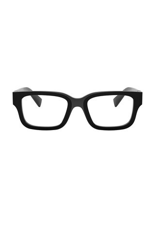 Miu Miu Square Eyeglasses in Black | FWRD 