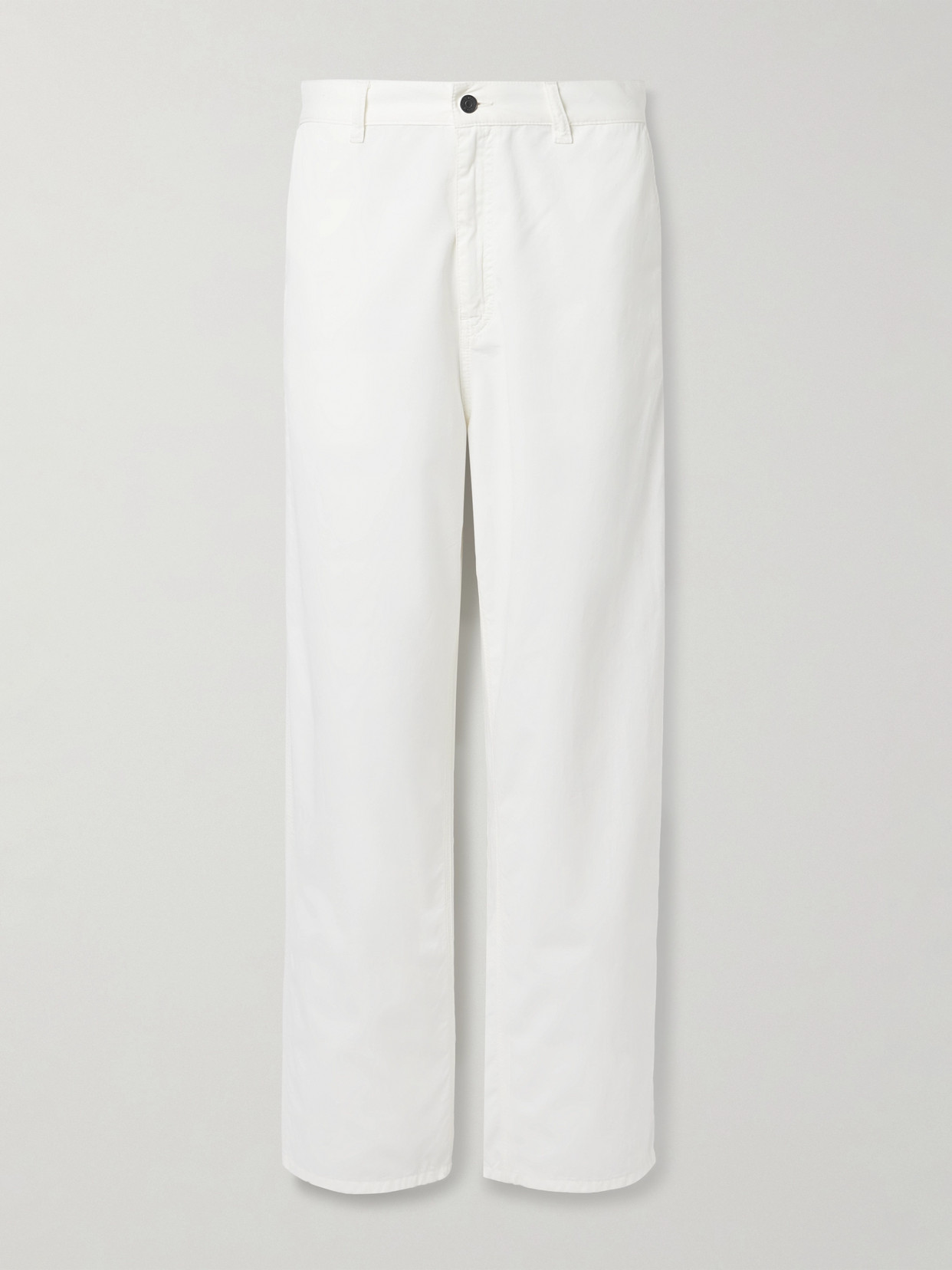 The Row - Sharka Cotton And Cashmere-blend Twill Wide-leg Pants - White | NET-A-PORTER (US)