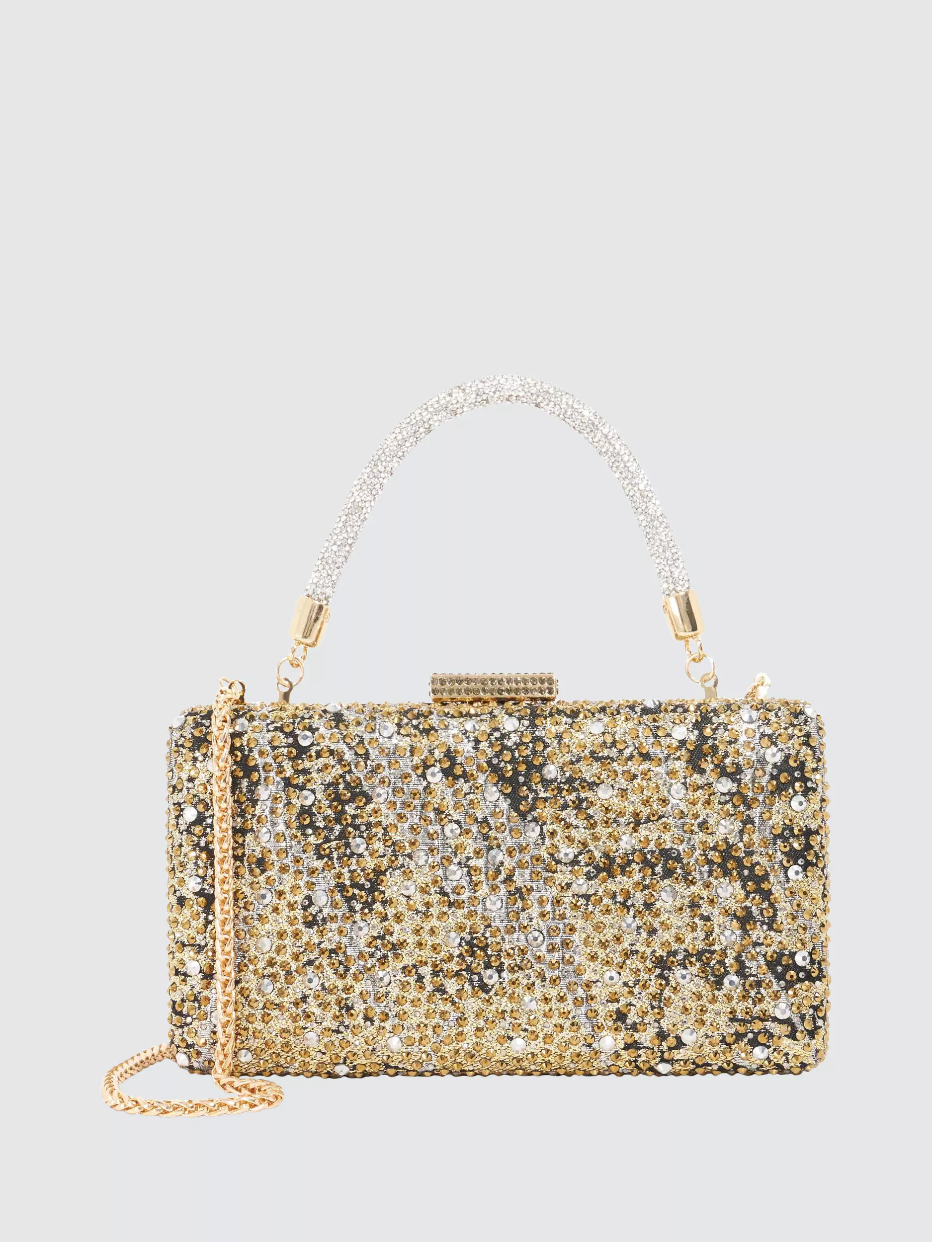 Dune London Beauti Embellished Hard Case Clutch Bag, Multi | John Lewis (UK)