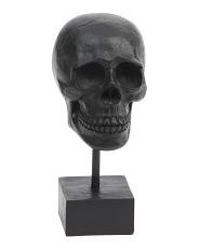 11in Resin Skull On Stand | TJ Maxx