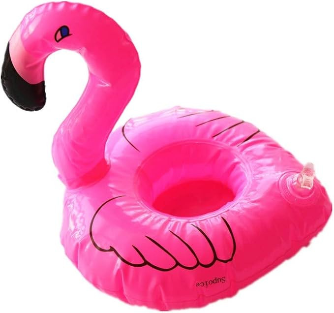 Inflatable Floating Flamingo Drink Holder 12 Pack Swimming Pool Float Coasters Coke Cup Holder fo... | Amazon (US)