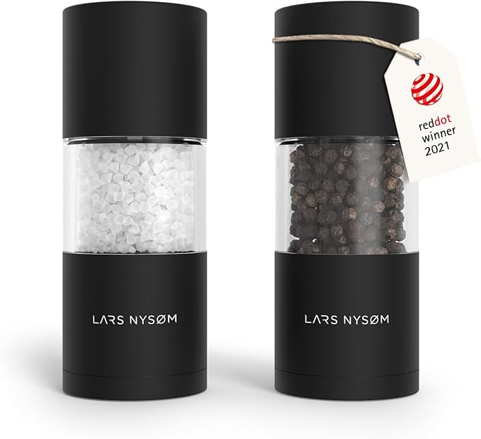 LARS NYSØM Salt and Pepper Grinder Set, Manual Salt and Pepper Mills with Adjustable Ceramic Gri... | Amazon (US)