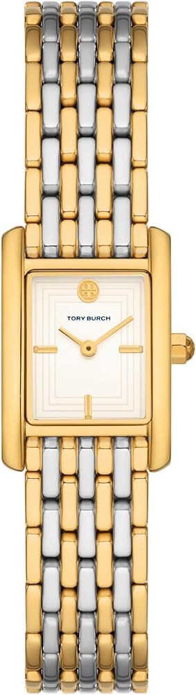 Amazon.com: Tory Burch Women's Eleanor Small Two-Hand Two-Tone Stainless Steel Bracelet Watch (Mo... | Amazon (US)