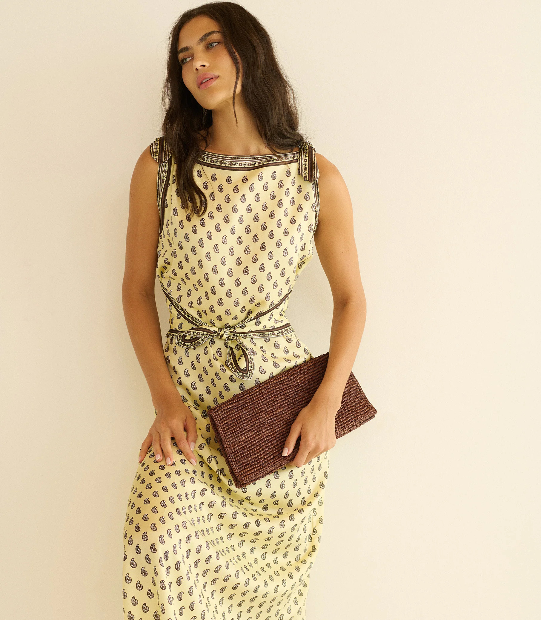 Amorette Dress - Sunlight Taormina Paisley | DÔEN | DOEN