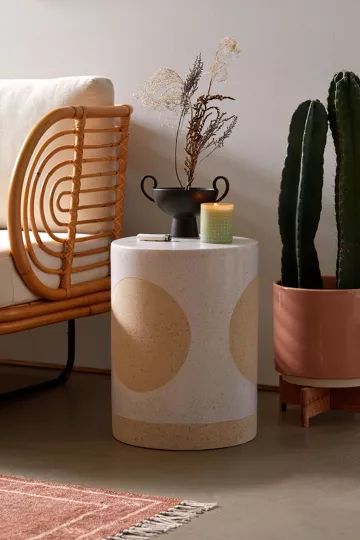 Ceramic Drum Indoor/Outdoor Side Table | Urban Outfitters (US and RoW)