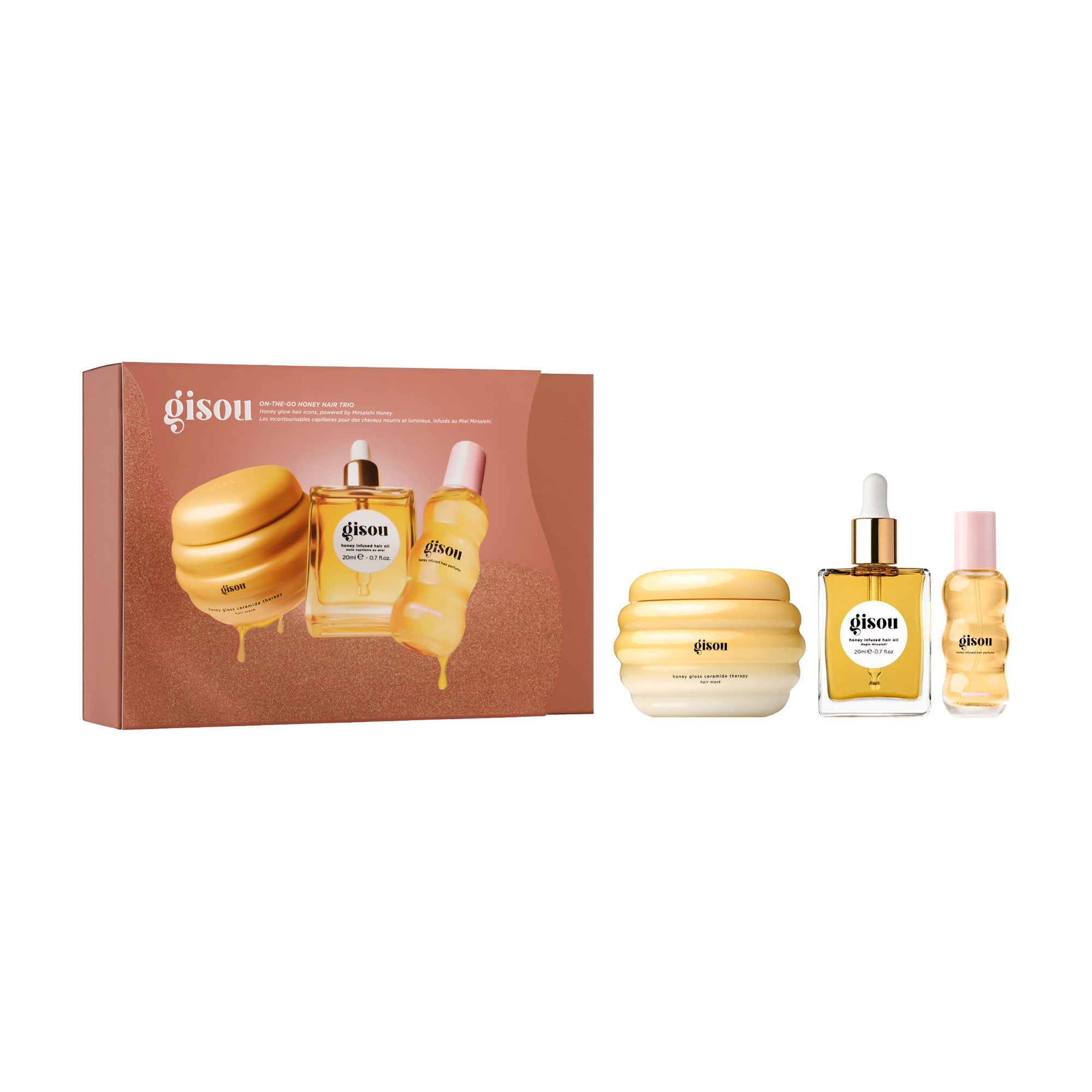 Gisou On-The-Go Honey Hair Trio Gift Set | Arnotts