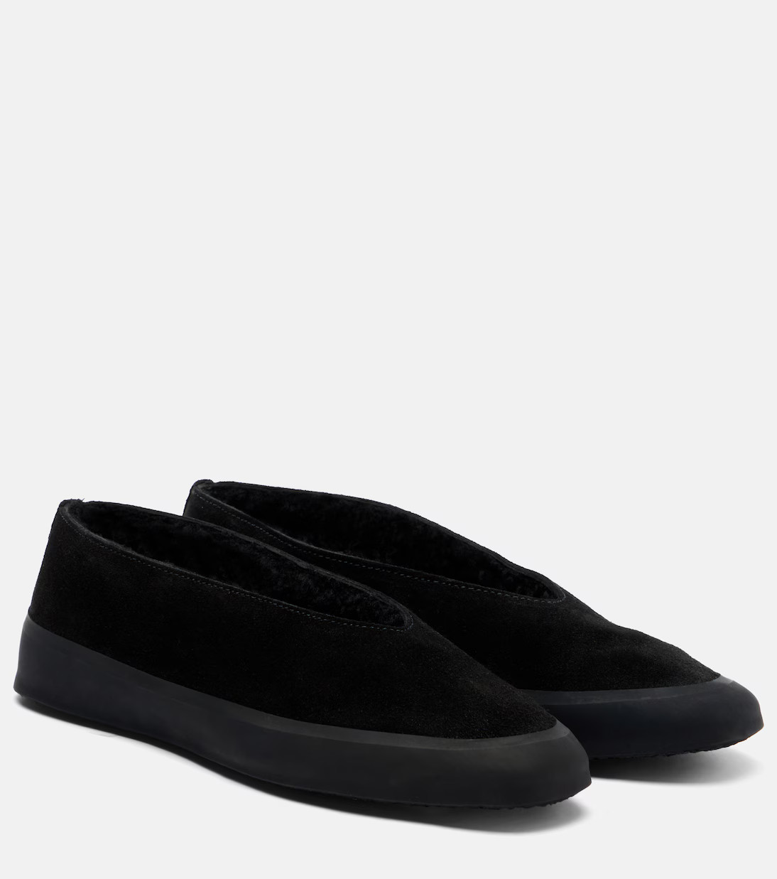 Apres Ski shearling-lined suede ballet flats | Mytheresa (US/CA)