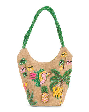 Jute Beaded Affair Handbag | Handbags | Marshalls | Marshalls