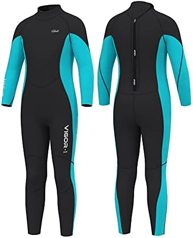 Wetsuits Kids and Youth 3mm Neoprene Full Suits Long Sleeve Surfing Swimming Diving Swimsuits Keep W | Amazon (US)