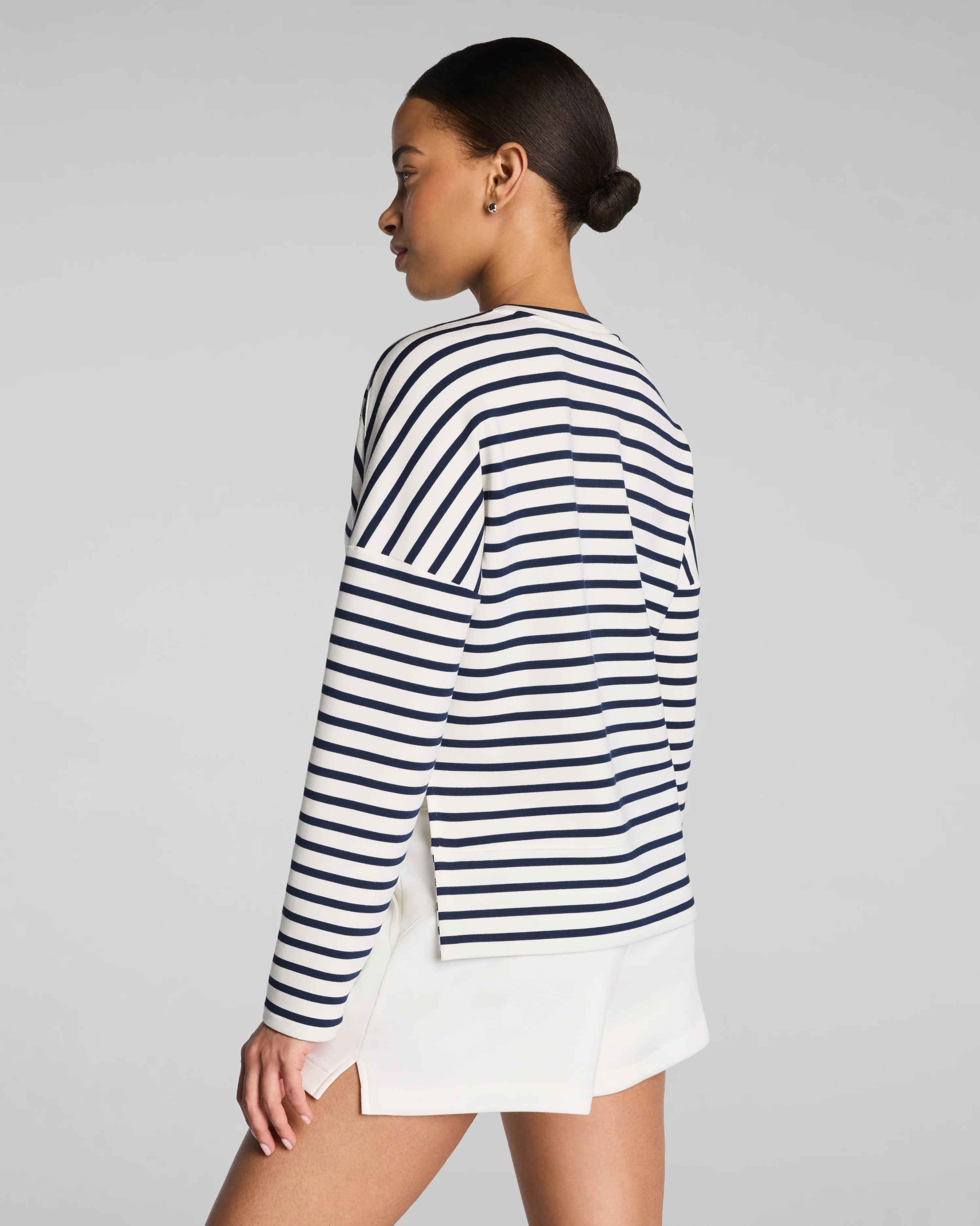 SPANX AirEssentials\u00ae Crewneck Long Sleeve Top | Soft Lounge Top | Spanx