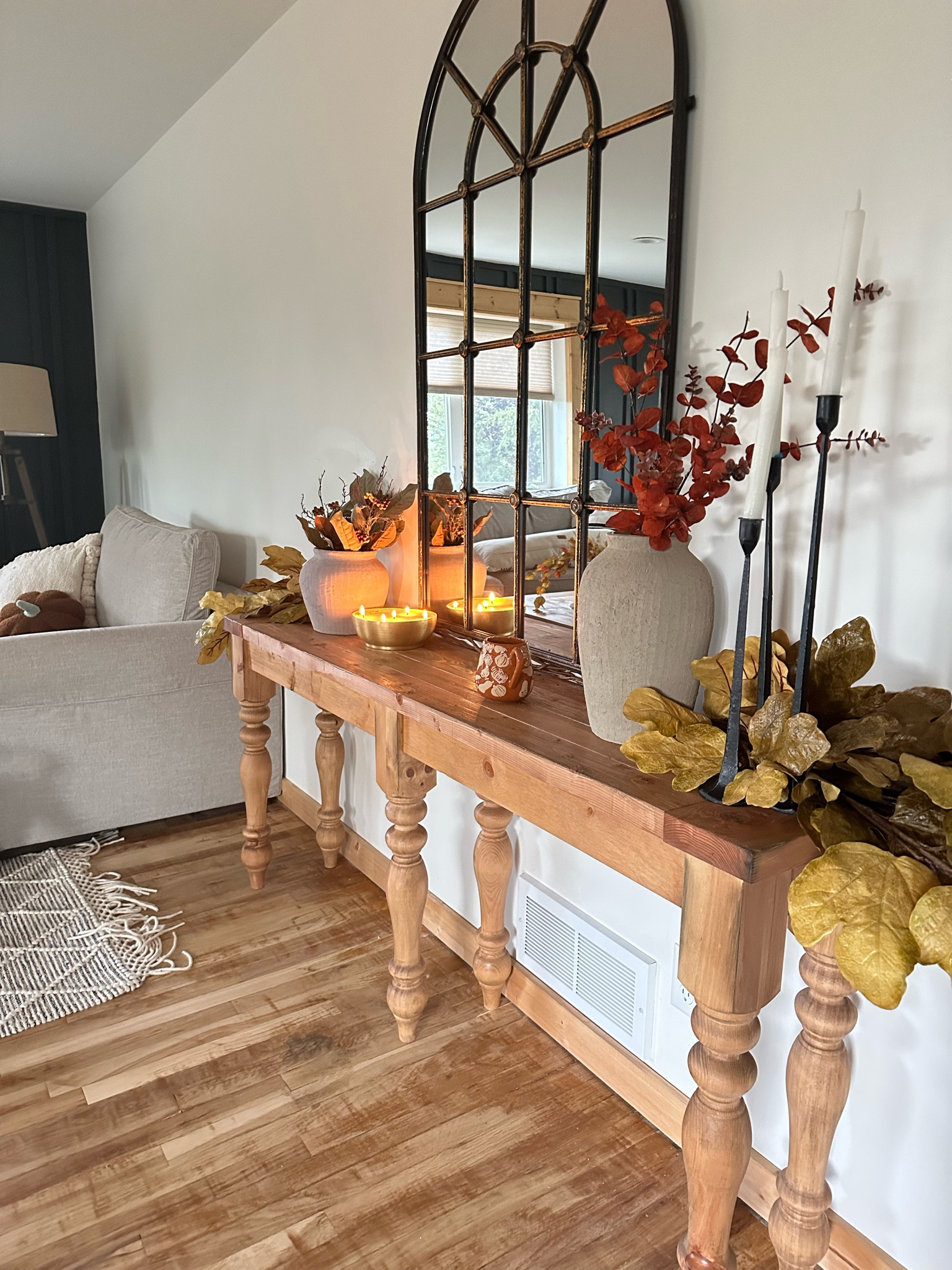 Let the fall decorating begin 🤗😍 I have linked everything that I can here for you, the table I built myself! Use my code SASSYBARN20 a for antique candle co! 

#LTKSeasonal #LTKhome