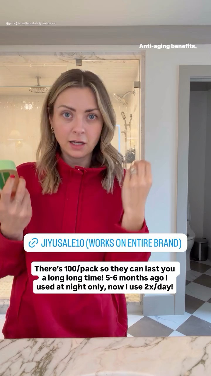 There’s 100/pack so they can last you a long long time! 5-6 months ago I used at night only, now I use 2x/day! @jiyuskin @jiyu.aesthetic.studio #jiyuskinpartner