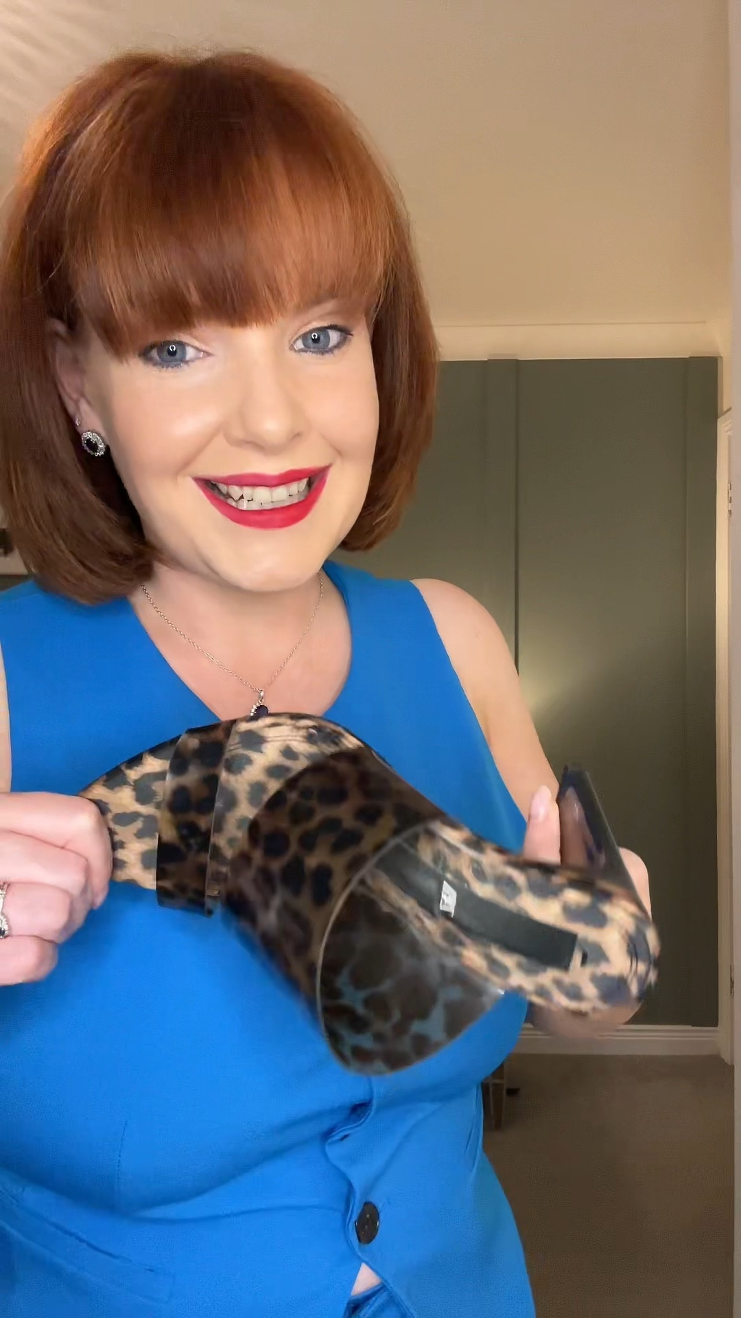 Trouser suits are always a firm favourite in my wardrobe. I’ve got lots of wear out of this  waistcoat and trousers both as separates and together. 

I love the bright blue against my red hair, and the pop of leopard print gives it a bit of an edge. These shoes are really old but I’ve linked similar. 

#LTKireland #LTKmidsize #LTKcurves