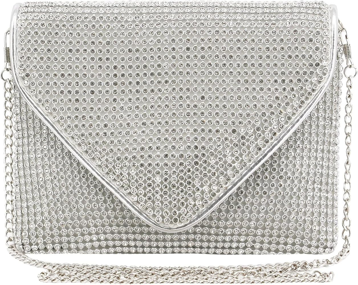 Naimo Bling Crystal Rhinestone Crossbody Bag Diamond Evening Clutch Envelope Handbag Cell Phone P... | Amazon (US)