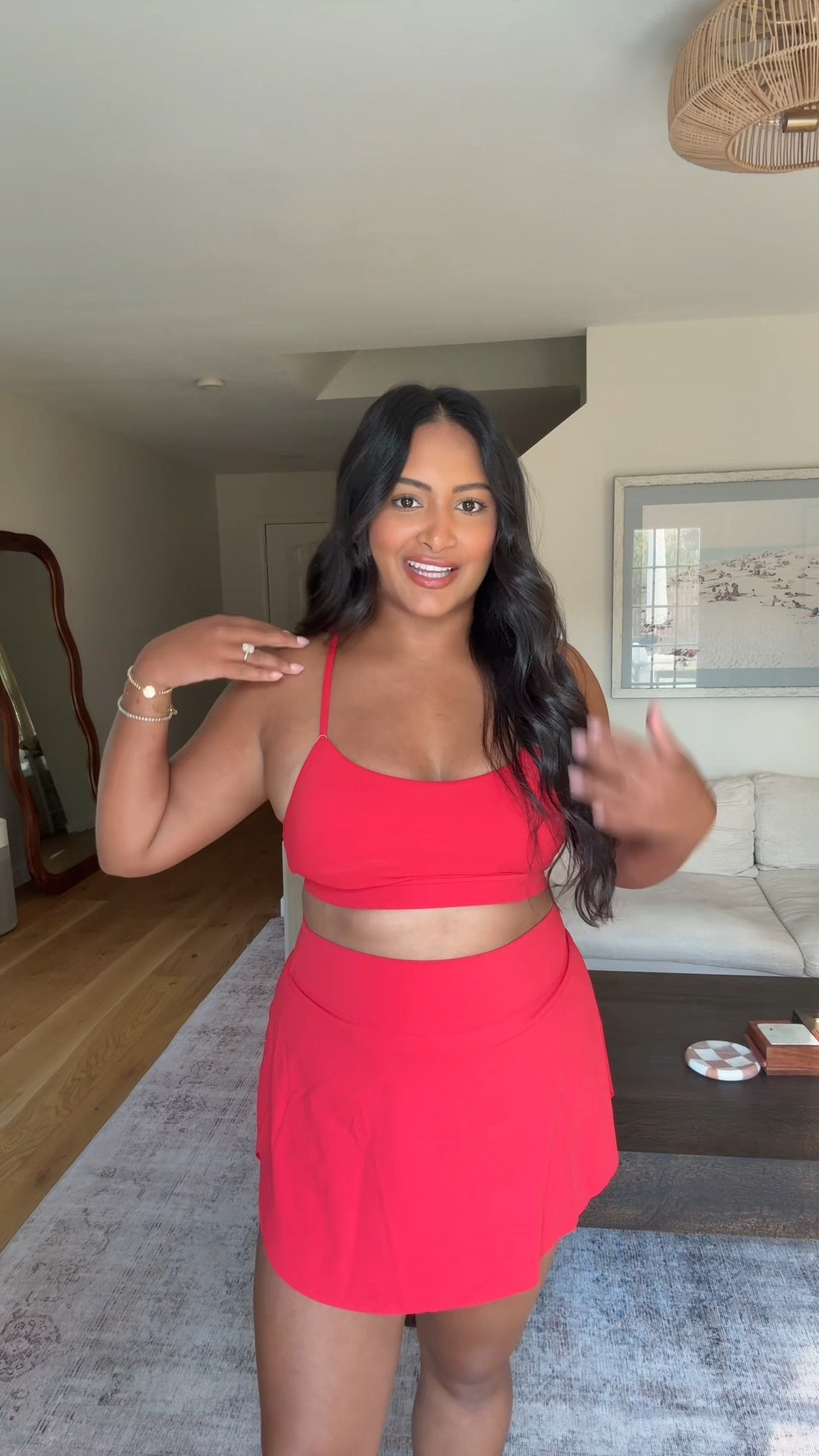 I saw this set that looked similar to my favorite Alo skirt set so I had to get it and it did not disappoint❤️😍 I got a size large in top & bottom! #amazonfashionfinds #crzyoga #amazonathleticwear #midsizeactivewear #crzyogabutterluxe 

#LTKFindsUnder50 #LTKActive #LTKMidsize