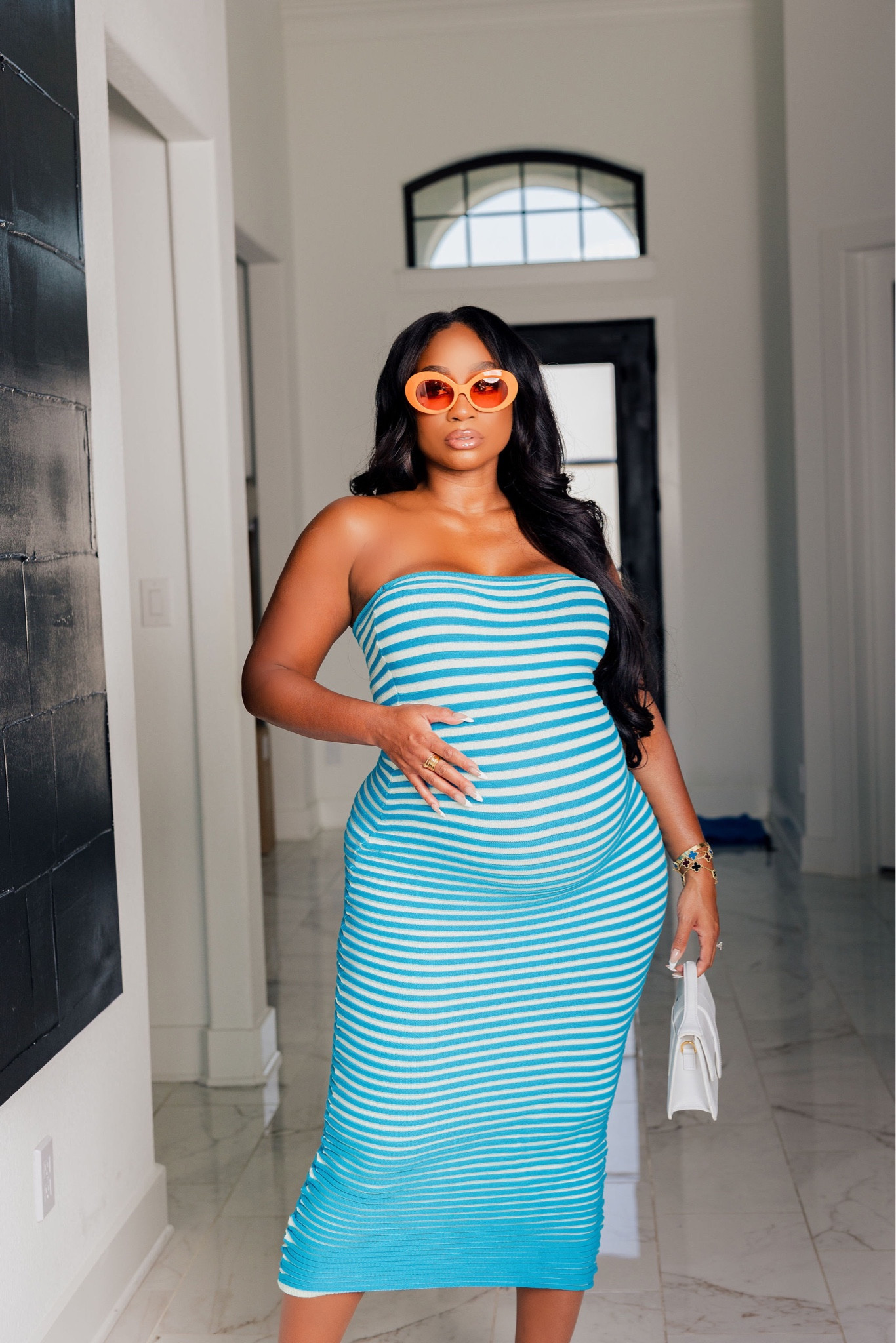 Still obsessed over how many amazing dresses I found this summer on Amazon for under $30! This strapless striped bodycon is so stretchy and comfy! #LTKFind

#LTKstyletip #LTKbump