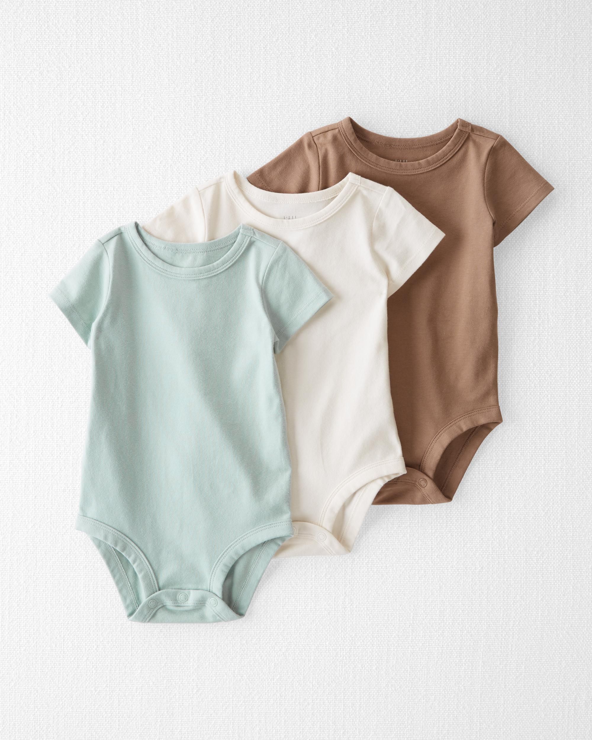 Baby 3-Pack Organic Cotton Bodysuits | Carter's