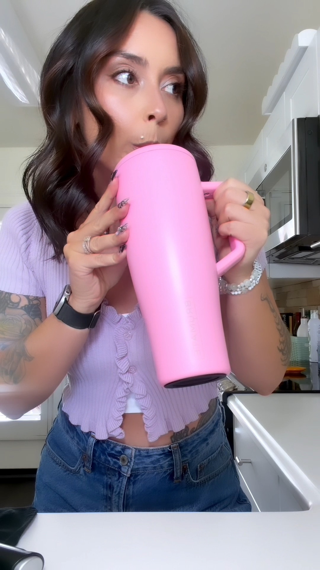 Get in we’re getting premium hydration 💋what’s better than plump glowy skin and a cute leakproof cup?? 

@brümate @instanthydration 
Code NICKIBUNTING saves you at instant hydration

#ad #sponsored #brumatepartner #giftedbybrumate

#LTKSpringSale #LTKselfcare