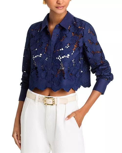 Seychelle Lace Button Front Shirt | Bloomingdale's (US)