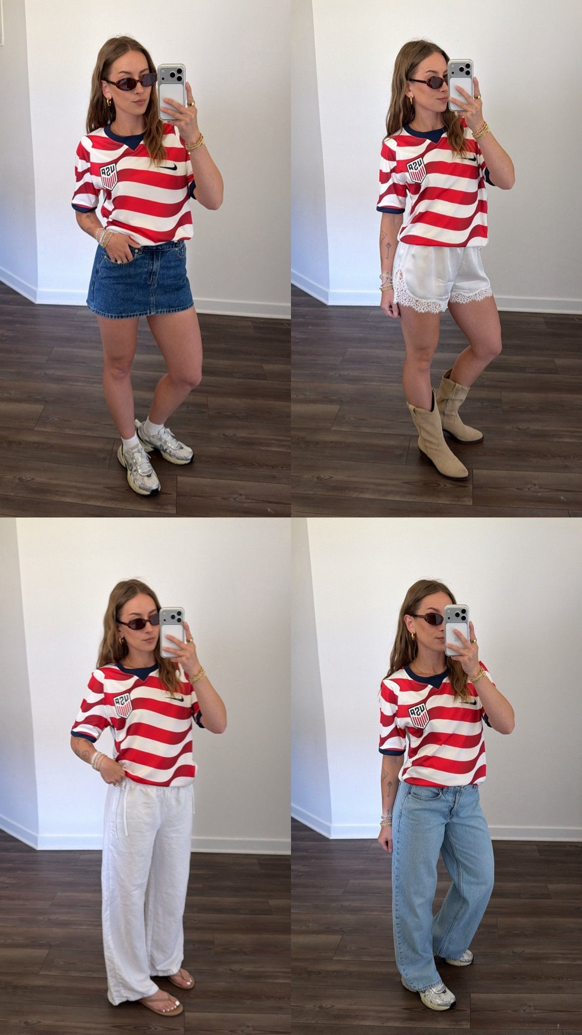 6/4/26 Sporty Chic Summer Games Outfit @nike #teamnike #ad

My take on styling the World Championship Nike Home Jersey in a sporty-chic way 🤍 I went with a men’s small for that slightly oversized but still flattering fit. Such a fun piece to style for the summer games. Everything is linked here ✨

#LTKootd
