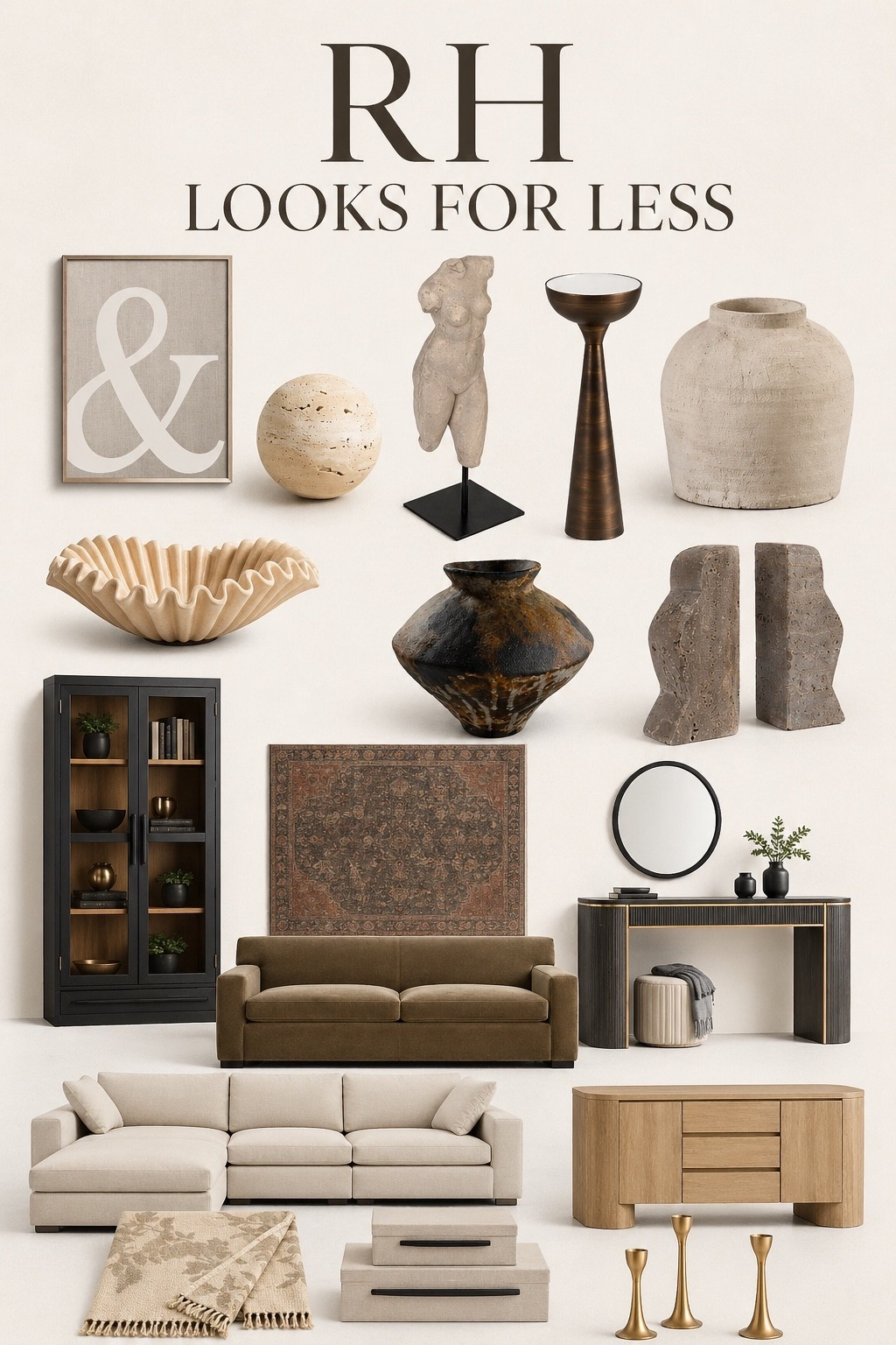 RH LOOKS FOR LESS

Designer neutral finds that give you that Restoration Hardware look without the high-end price tag. Think warm woods, stone textures, aged metals, and soft layered neutrals—all the pieces that make a space feel elevated, timeless, and effortlessly styled for less.

#LTKSaleAlert #LTKHome