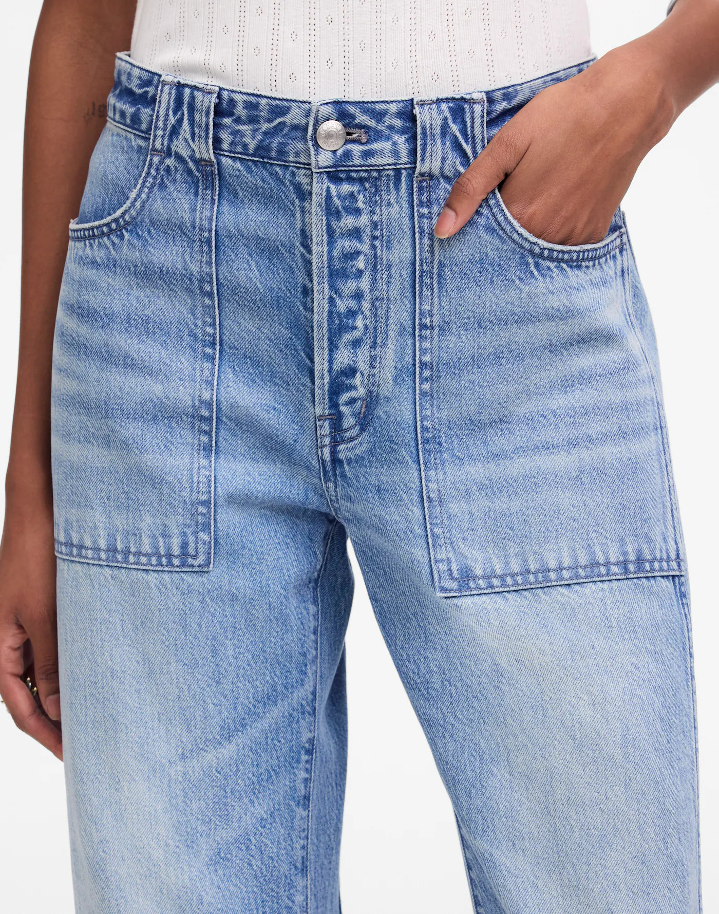 The Darted Barrel-Leg Jean | Madewell