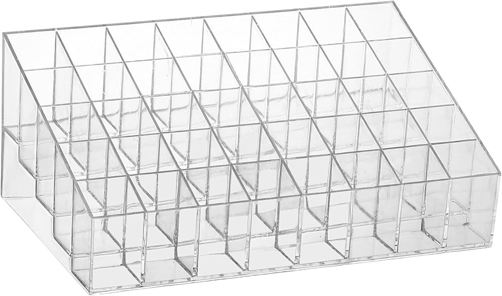 40 Grids Lipsticks Holder - Clear Acrylic Lipgloss Lipstick Organizer and Storage Display Case fo... | Amazon (US)