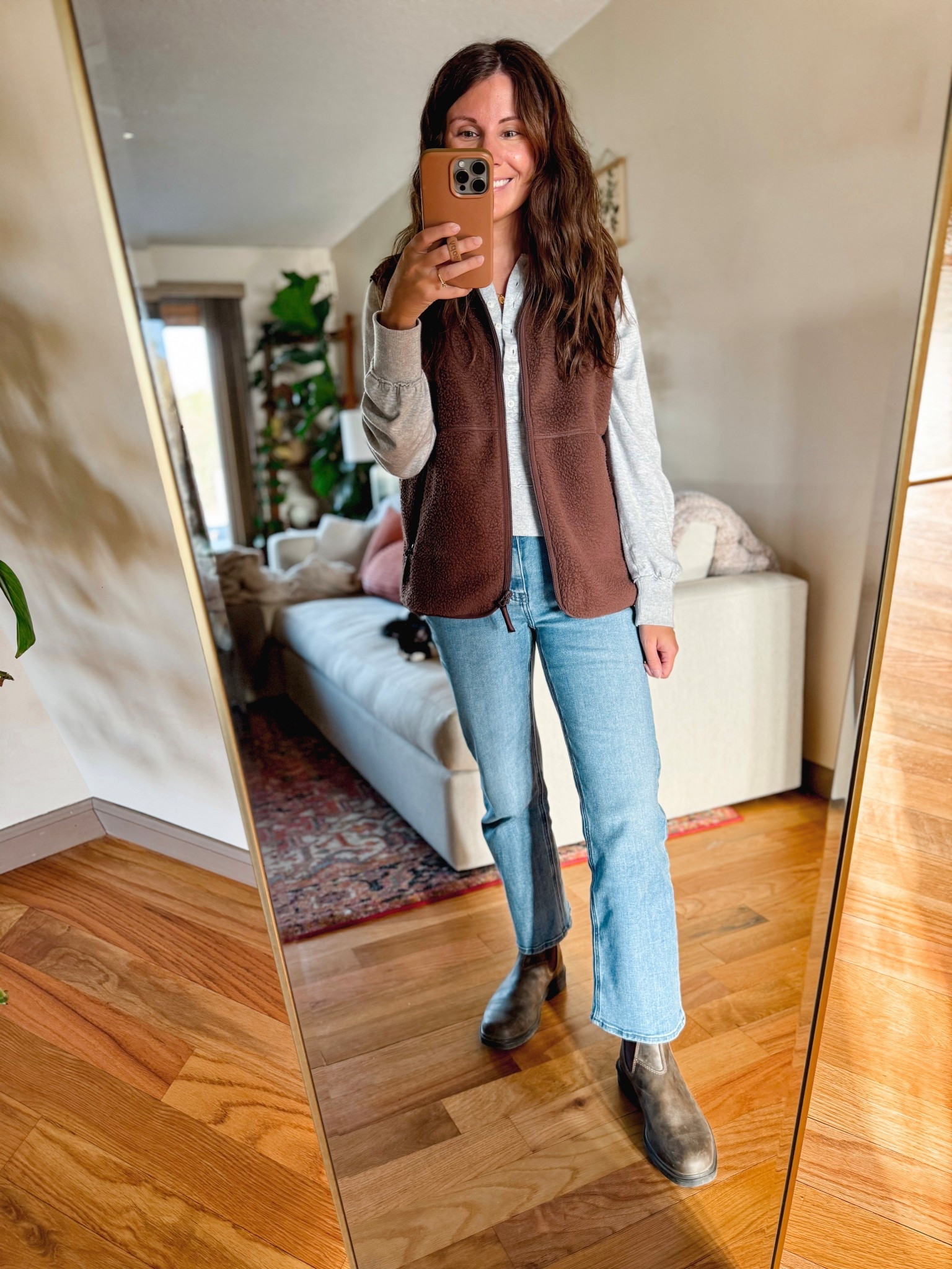 Wearing small in my tank, xs in my henley top, 24 and 26” inseam in my jeans and my true size in my blundstone boots 🤎

#LTKFindsUnder100 #LTKPetite #LTKSeasonal