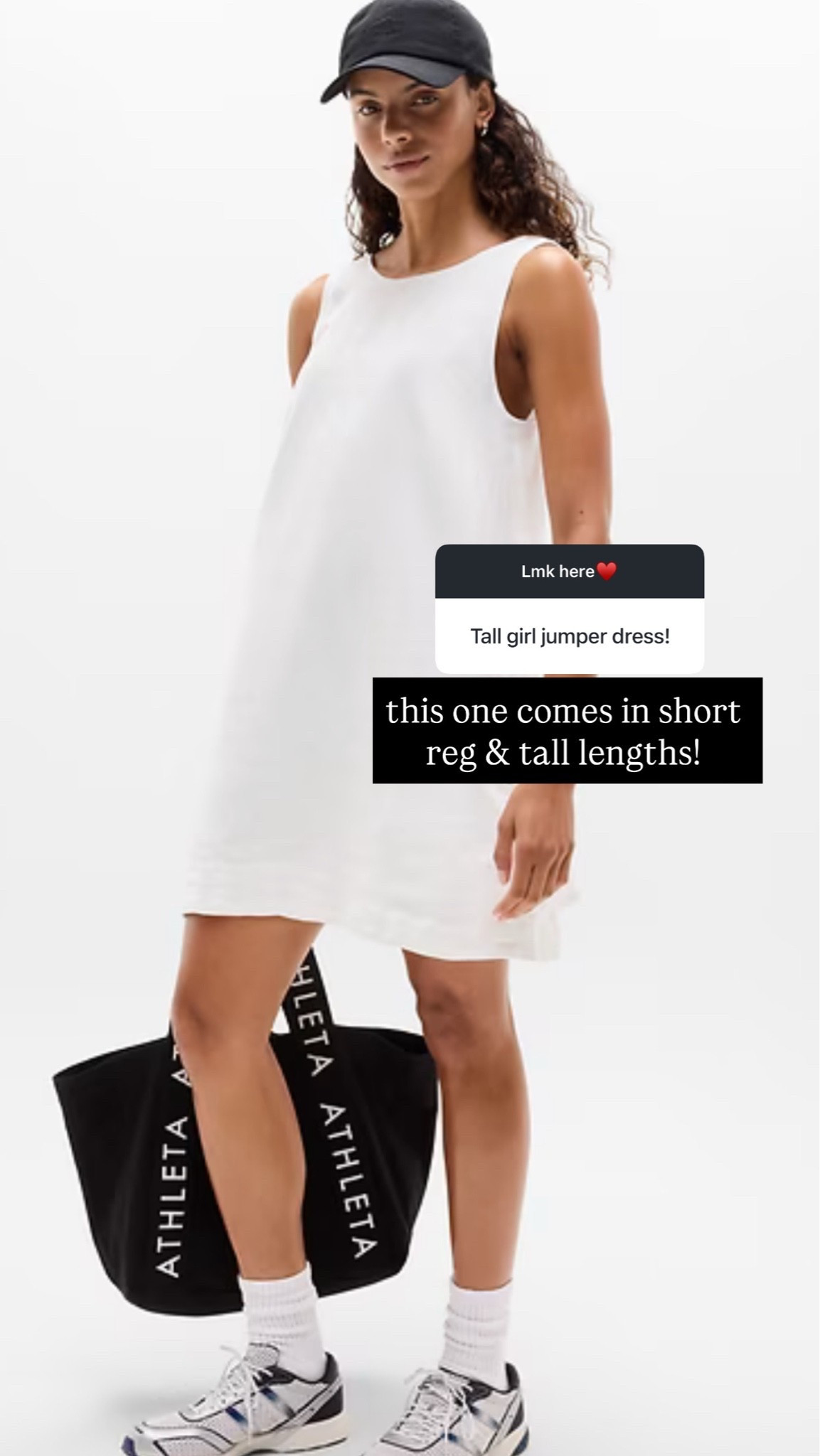 Tall girl friendly jumper dress