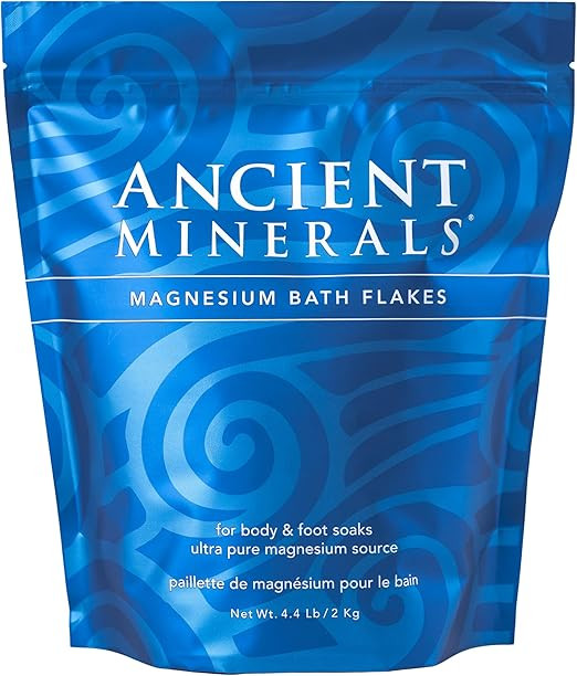 Ancient Minerals Magnesium Bath Flakes - Bathing Alternative to Epsom Salt - Soak in Natural Salt... | Amazon (US)