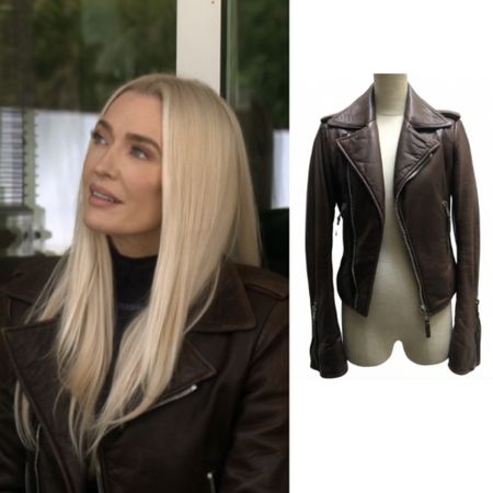 Erika Girardi’s Brown Leather Jacket