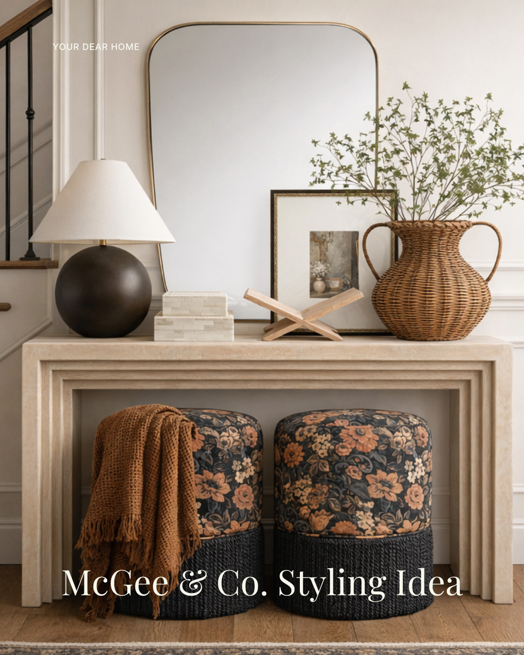 Here's an all McGee & Co entryway styling idea using some of their latest pieces from spring 2026 collection! 

 #LTKHome