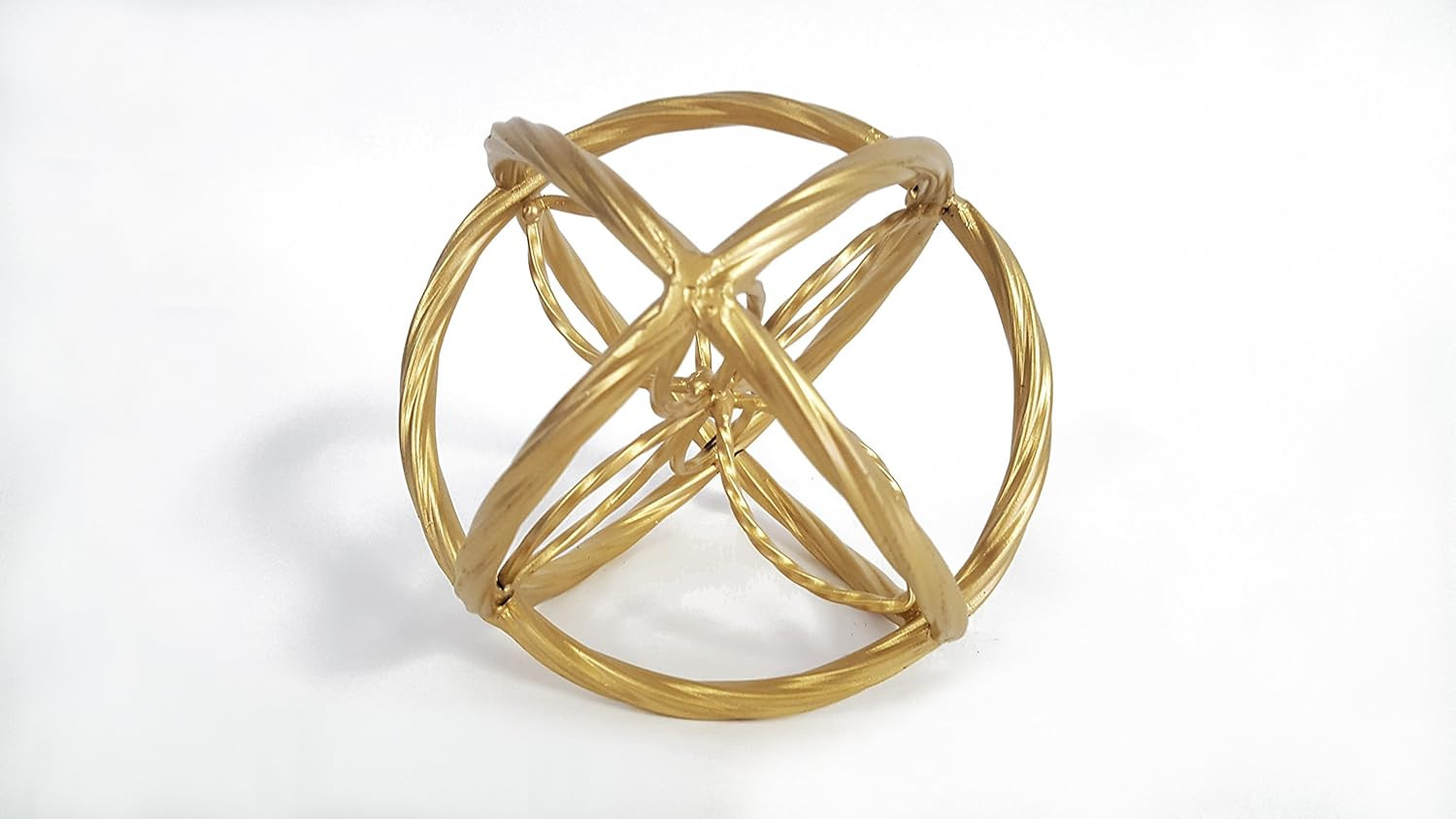 Small Gold Sphere with Inner Flower Petal Design | Amazon (US)