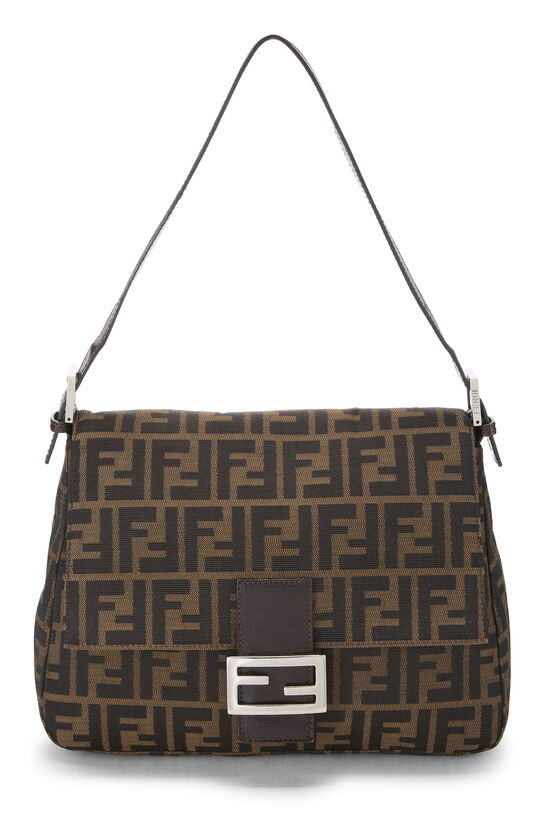 Fendi Brown Zucca Canvas Mama QBB0M73J0B212 | WGACA | What Goes Around Comes Around