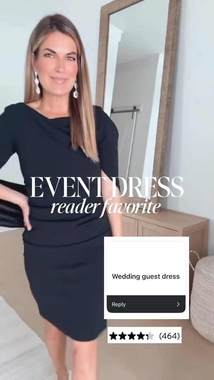 Reader favorite wedding guest dress! Timeless and classy look. I’m in a size 4. Dress is Nordstrom and shoes are Amazon! 

#LTKParties #LTKWedding #LTKOver40