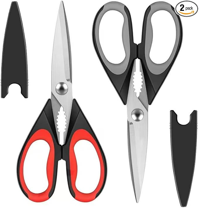 Kitchen Scissors All Purpose Heavy Duty, Kitchen Utensils Set, Stainless Steel Cooking Utensils G... | Amazon (US)
