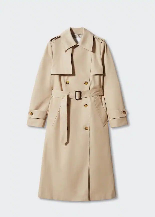 Classic long trench coat -  Women | Mango United Kingdom | MANGO (UK)