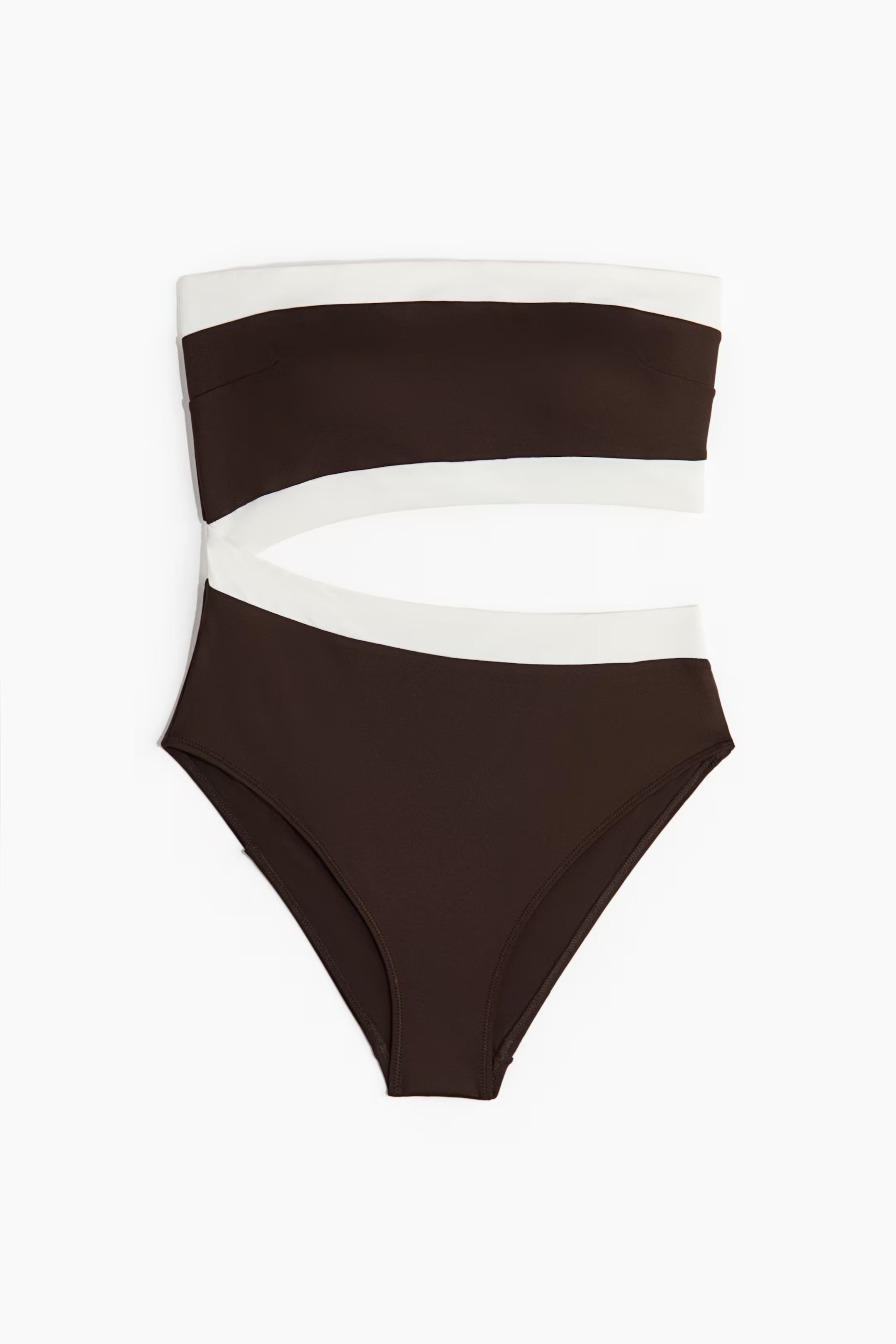 Padded-cup cut-out bandeau swimsuit | H&M (UK, MY, IN, SG, PH, TW, HK)
