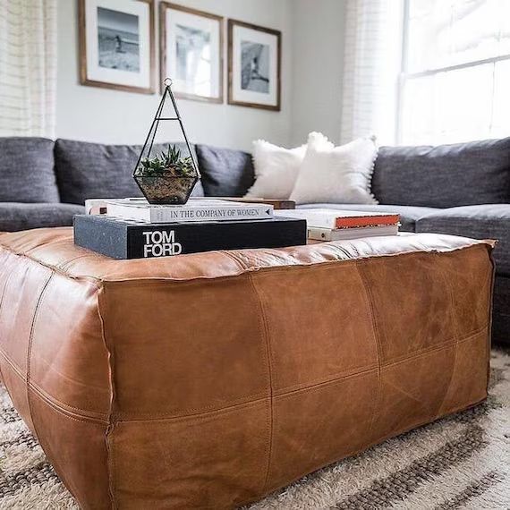 Square Ottoman Pouffe Coffee table | Etsy (US)