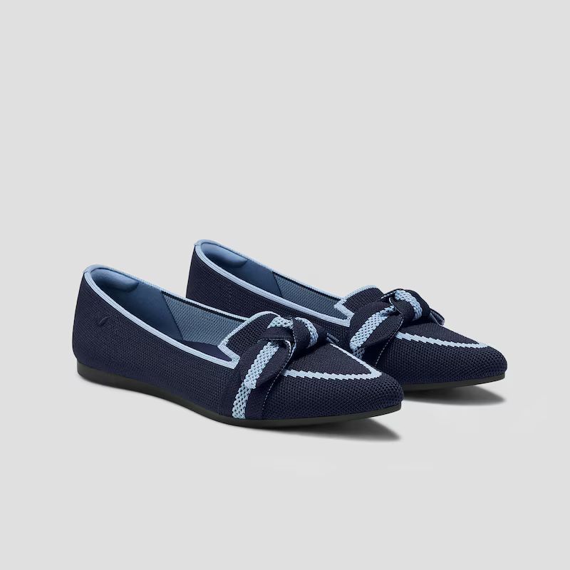 Pointed-Toe Bow Loafers (Michelle 2.0) | VIVAIA