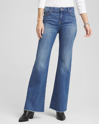 Girlfriend Frayed Flared Jeans | Chico's