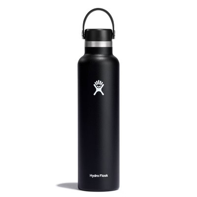 Hydro Flask 24oz Standard Mouth Bottle - Black: Double-Wall, BPA-Free, Leakproof | Target