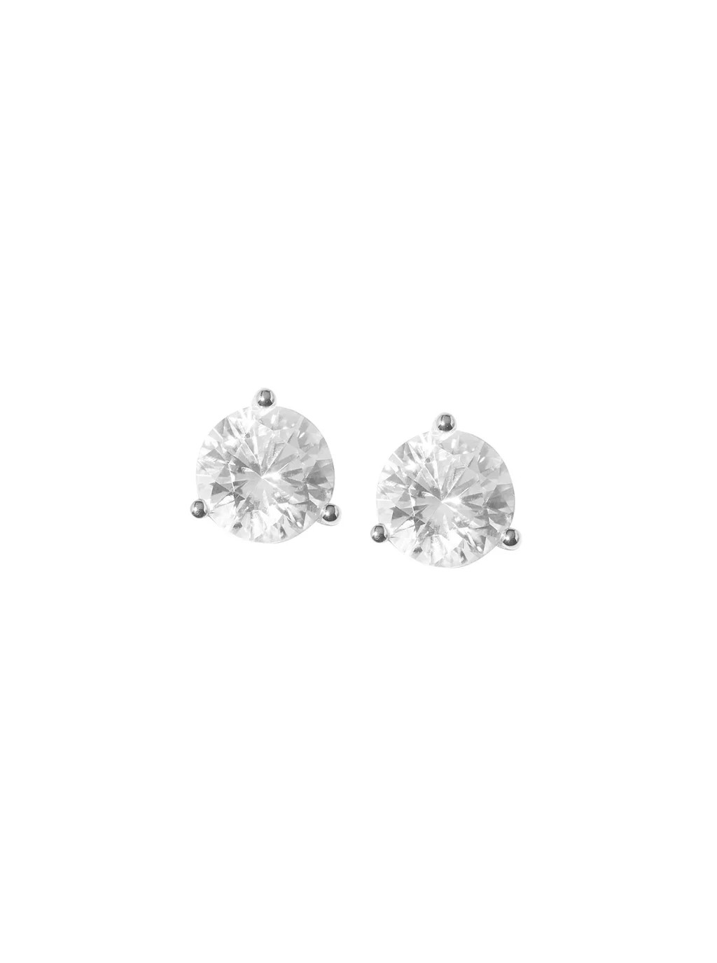 CLASSIC MARTINI ROUND CUT STUDS, SILVER | Dorsey